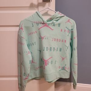 Girls Jordan cropped hoodie
